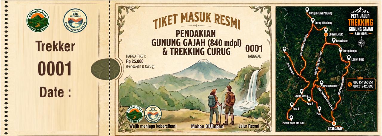 Tiket Masuk Bukit Gajah